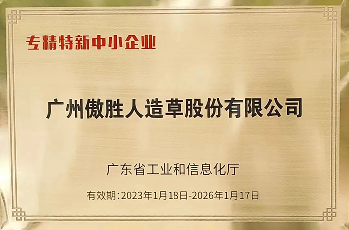 喜報|傲勝股份榮獲廣東省“專精特新中小企業(yè)”稱號！
